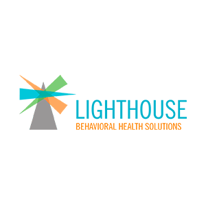 Lighthouse Behavioral Health Solutions logo with colorful abstract design.
